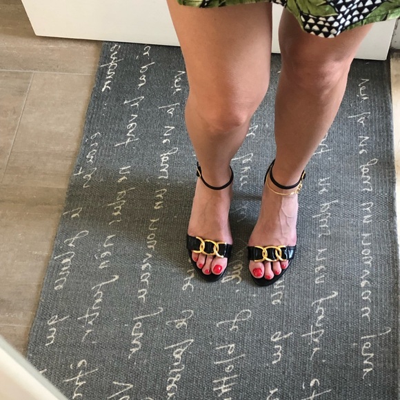 Unisa | Leather gold chain sandals - Picture 5 of 11